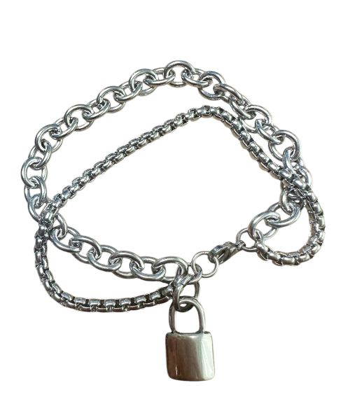 sk8errock 남성 Layered Chain Surgical Steel Bracelet 