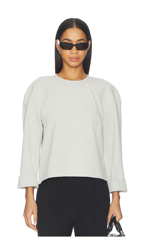 Norma Kamali Bomber 1980s Sweatshirt in Grey. XXS. Also in XS, S