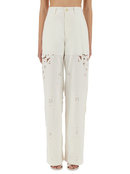 Upcycled linen pants