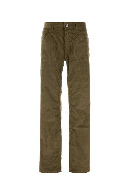 Stretch Corduroy Trousers — Green