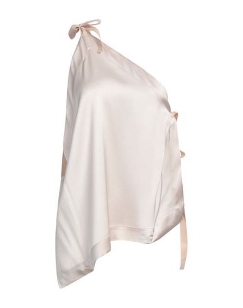 Woman Top Beige Size 2 Acetate, Viscose