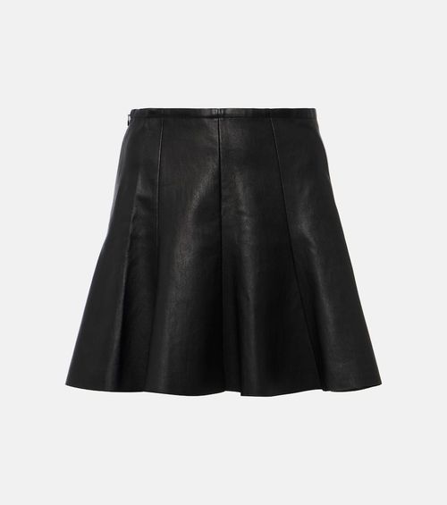 Mila leather miniskirt