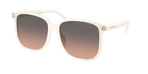 Coach HC8413BD CW419 Asian Fit 5853G9 Women’s Sunglasses White Size 58