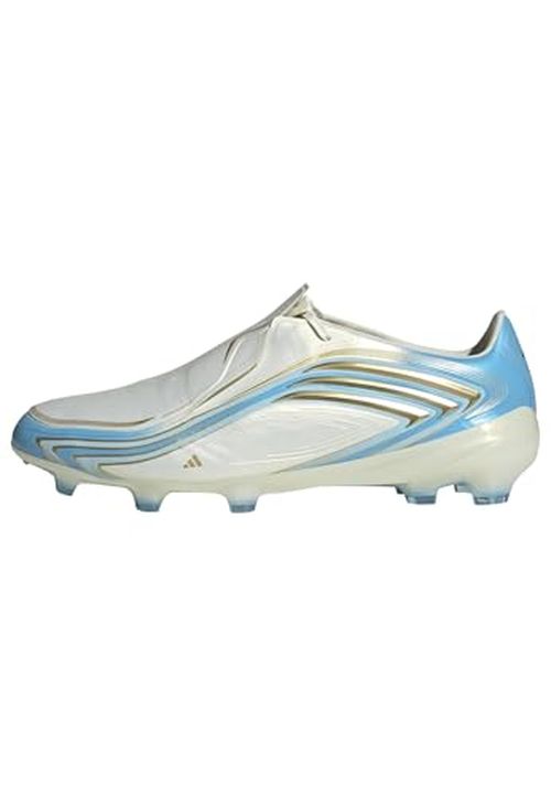 Adidas Mens F50 Messi Pro Firm Ground Sneakers Shoes - Blue, White