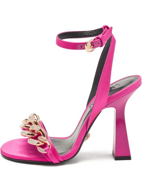 100mm chain-detailed sandals - Pink