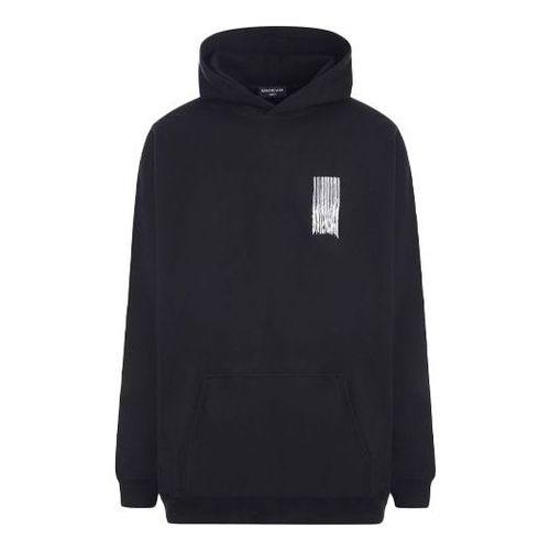 Barcode Cotton Hoodie 'Black'