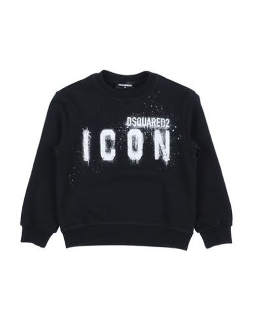 Dsquared2 Kid Boy Sweatshirt Black Size 10 Cotton, Elastane