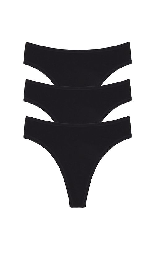 Negative Underwear Cloud Cotton Thong 3-pack in Black. -  XL/XXL also in