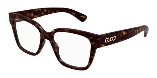 Gucci GG1791O 002 Women's Eyeglasses Tortoiseshell Size 51 - Blue Light Block Available