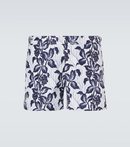 Bulldog floral swim trunks