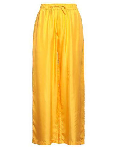 Woman Pants Yellow Size 1 Silk