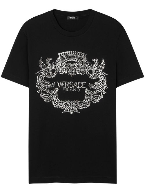 Crystal-crest T-shirt - Black