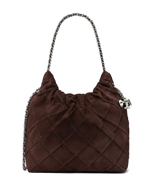 Fleming Mini Suede Hobo Bag