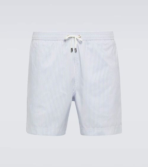 Striped swim trunks