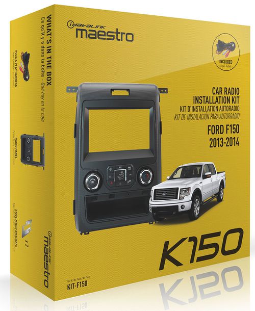 "K150 Dash Kit And T-Harness For 2013-2014 Ford F150 With 4.3"" Screen"