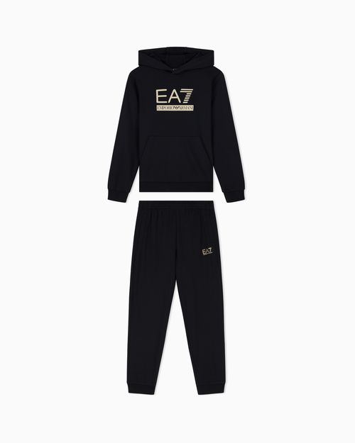 Tracksuit Visibility Boy regular fit hooded in cotton jersey