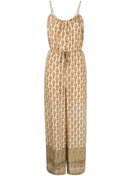 - Printed Silk Jumpsuit