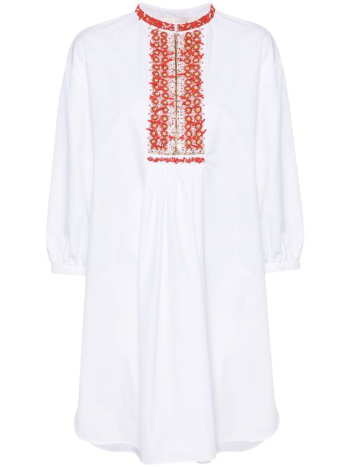 Bead-embellished minidress - White