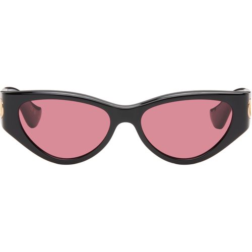 Black Cat-Eye Acetate Sunglasses