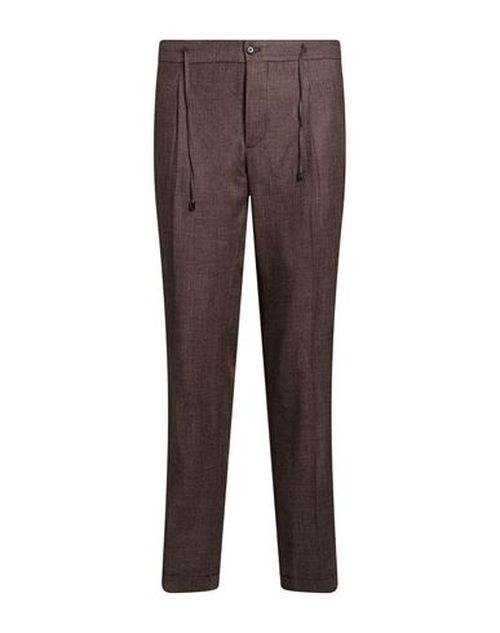 Man Pants Chocolate brown Size 36 Virgin Wool, Cotton