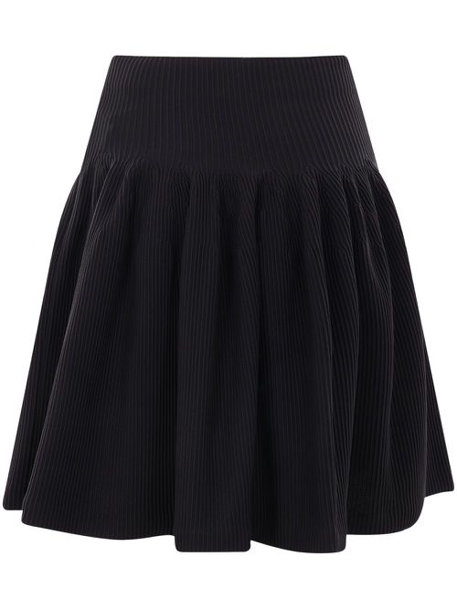 Hypha ribbed mini skirt - Black