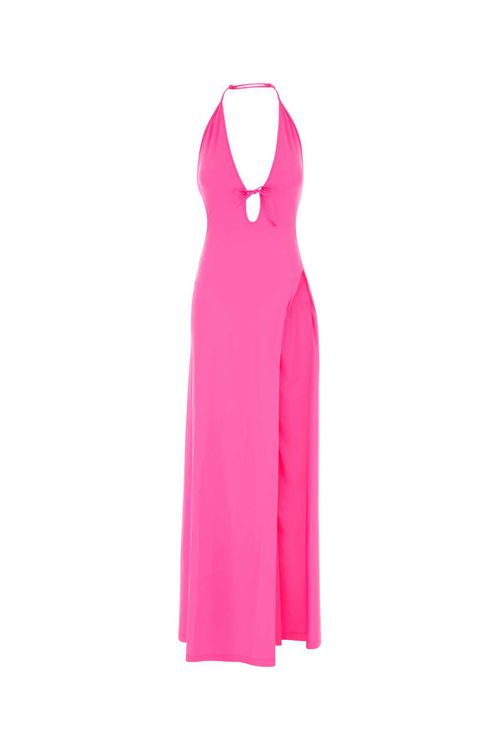 Fluo Pink Stretch Nylon Dress