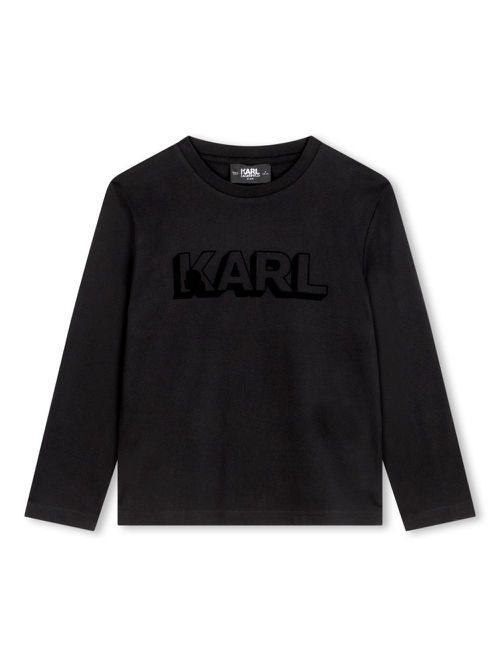Long-sleeve organic cotton T-shirt - Black