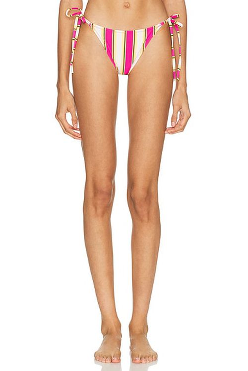 Solid & Striped The Iris Bottom in South Beach Stripe - Pink, Cream. M also in L