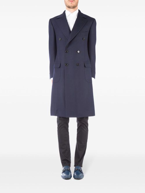 Double-breasted coat - Blue
