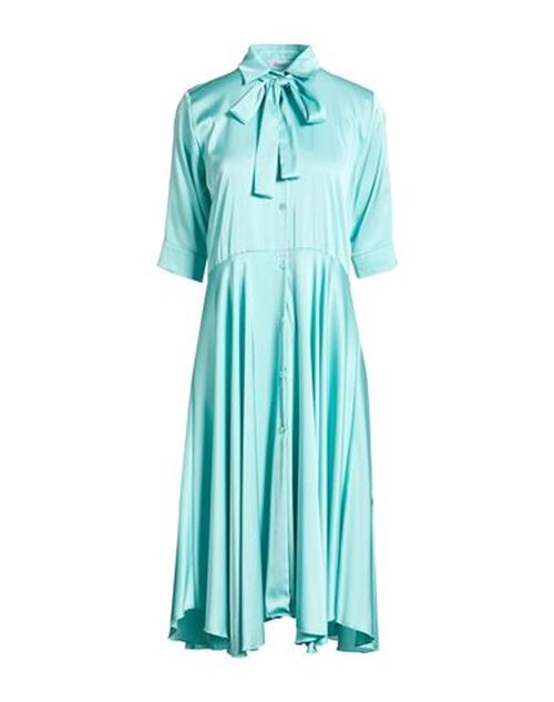 Woman Midi dress Turquoise Size 4 Polyester, Elastane