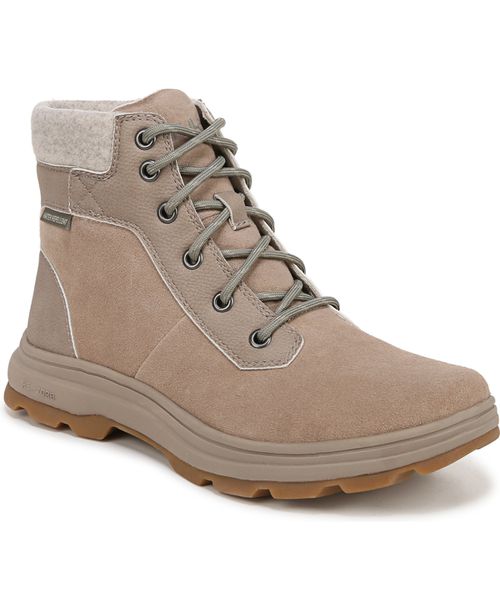 Women's Brunswick Water-Resistant Booties - Twig Taupe Suede/Faux Leather