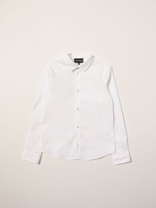 Shirt in poplin with eagle