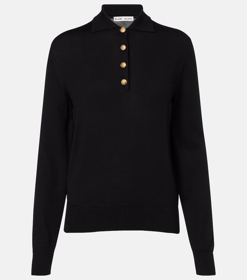 Blazé Milano Alegria silk and cotton polo sweater