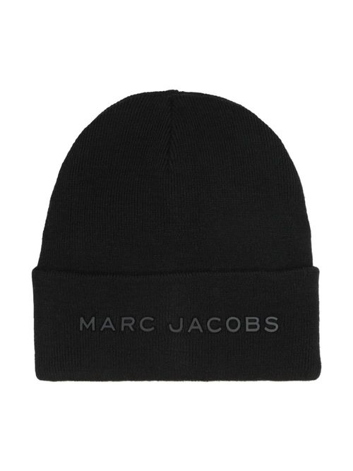 Logo-detail ribbed-knit beanie - Black