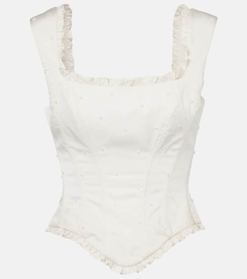 Camelia embellished corset