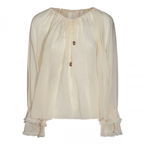 Ivory Silk Shirt