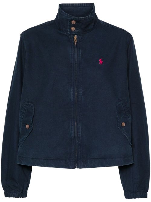 Polo Pony-embroidered jacket - Blue