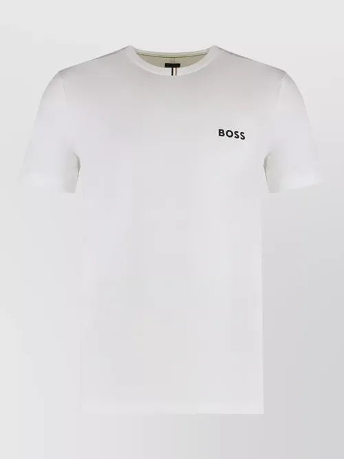Boss - crew neck technical fabric casual t shirt