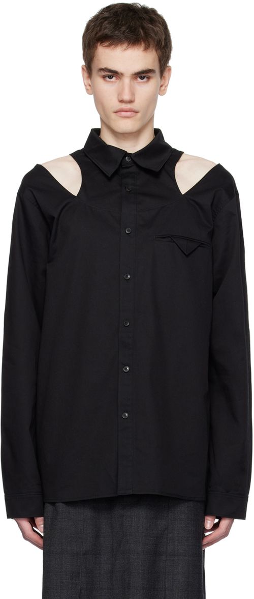 Lesugiatelier Black Cutout Shirt