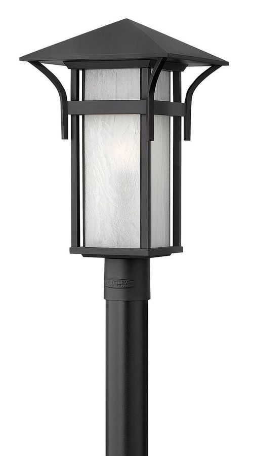 Satin Black LED Post Top Pier Mount from the Harbor Collection