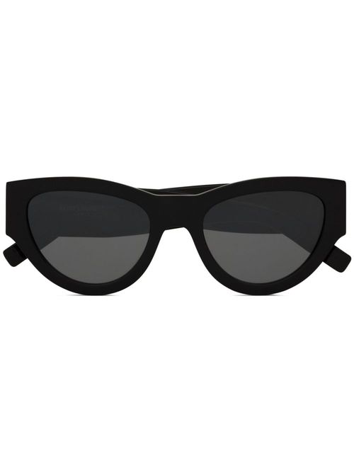 Cat-eye tinted sunglasses - Black