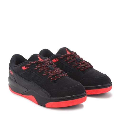 Kids' Flight Court Low Top Sneaker Big Kid Shoes (Black/Red)