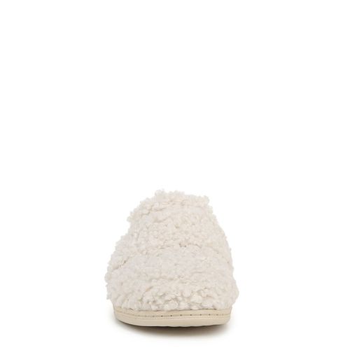 Women's Gemma II Mule Slipper Shoes (Cream White Fabric)