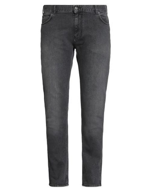 Man Jeans Grey Size 38 Cotton, Elastane