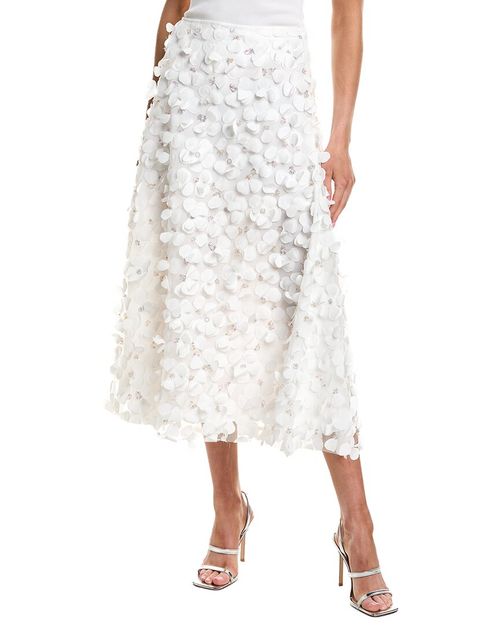 3D Floral Maxi Skirt