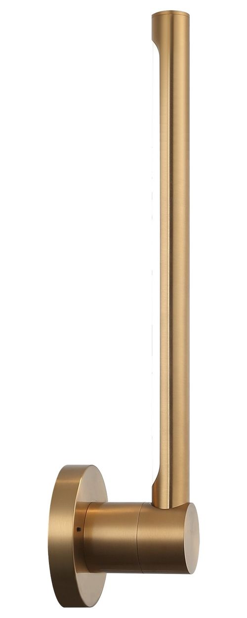 Aged Gold Brass LED Wall Sconce from the Novelle Collection