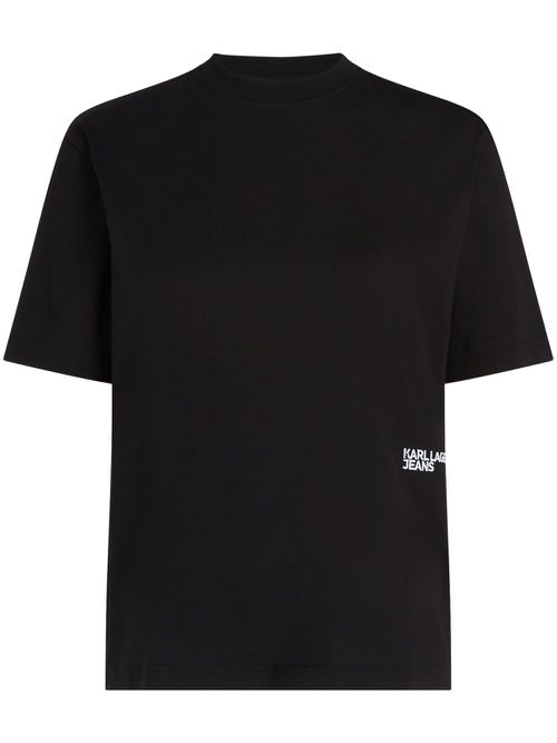 Bandana monogram-print T-shirt - Black