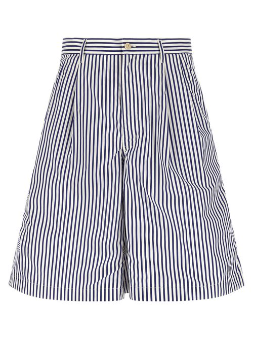 White Cotton Bermuda Shorts