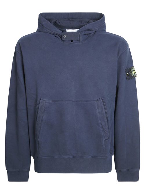 Men's Stone-Texture Fleece Hoodie Sweater