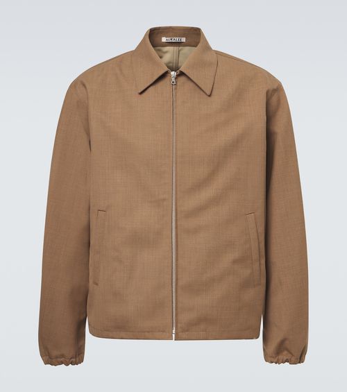 Wool blouson jacket